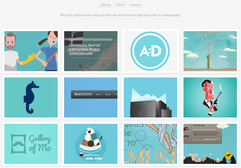 jQuery+CSS3方向感知悬停效果