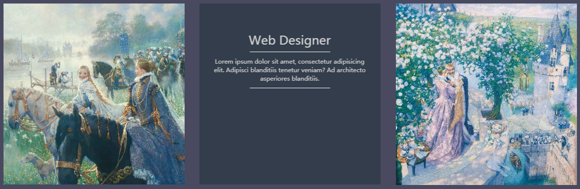 CSS3图片向上3D翻转渐隐消失特效
