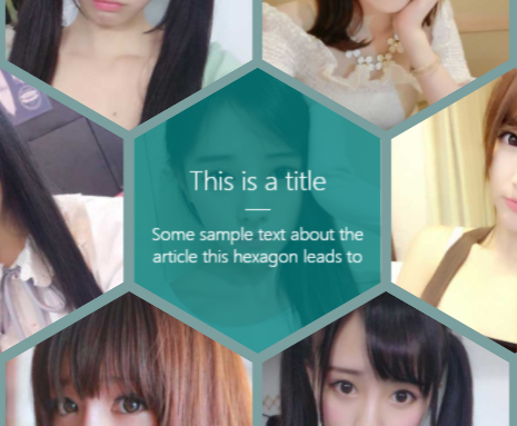 CSS3实现六边形网格布局样式代码