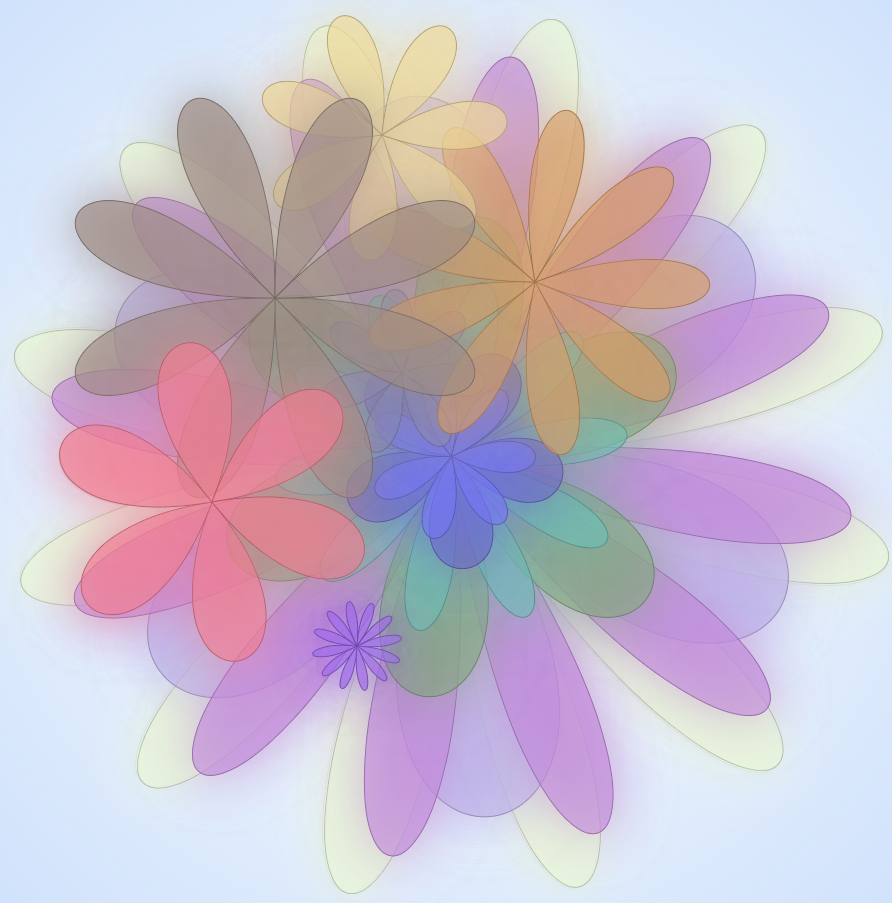HTML5 Canvas花朵生成器特效代码