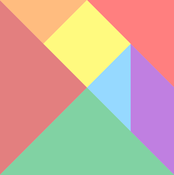 html5 canvas绘制七巧板特效代码