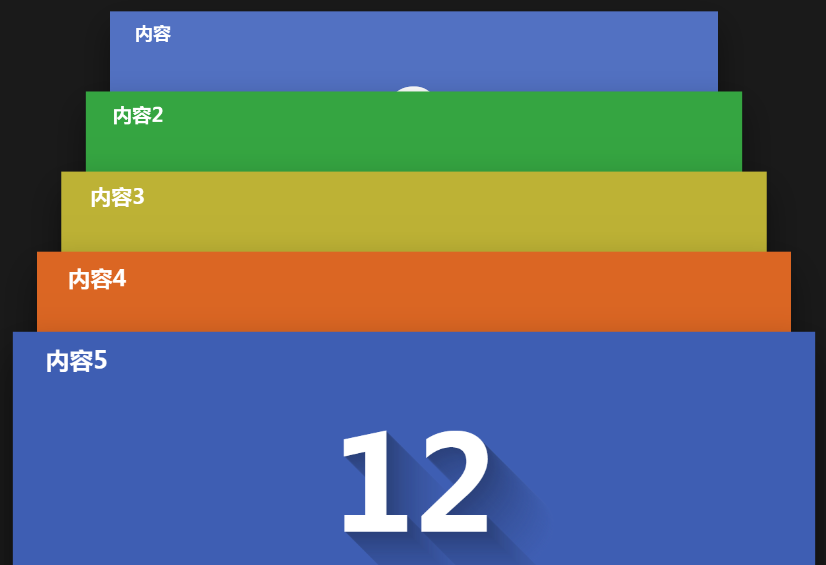 jQuery+CSS3堆叠式面板切换特效代码