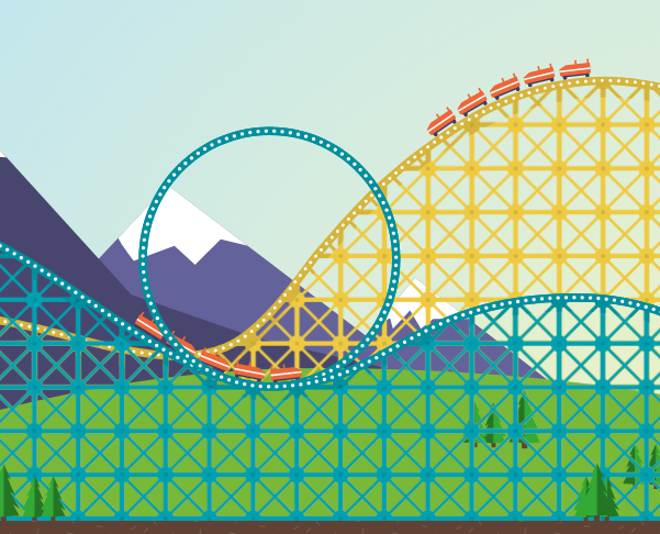 HTML5 SVG实现过山车动画代码