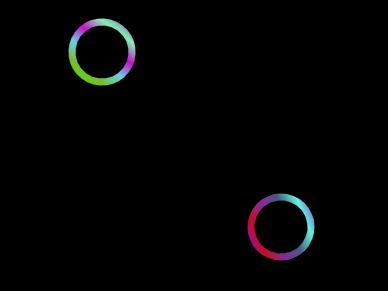 Canvas制作双环碰撞动画效果css代码