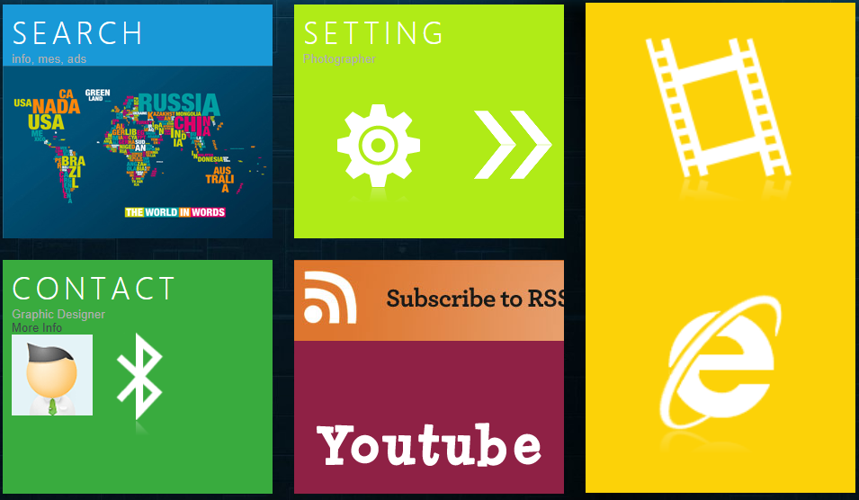 jQuery+CSS3模拟WIN8卡片式UI特效代码