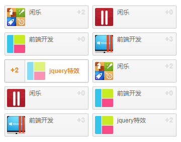css3图文列表过渡动画效果特效代码