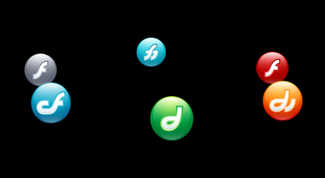 jquery多个图标组成3D旋转特效代码