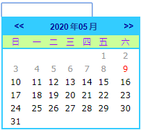 win8风格的日期时间选择控件特效代码