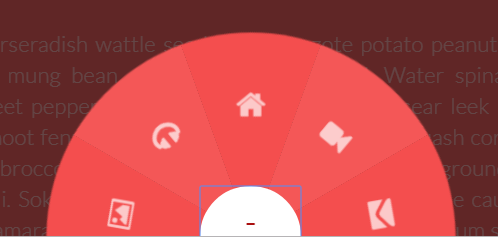 CSS3实现圆形悬浮导航特效代码