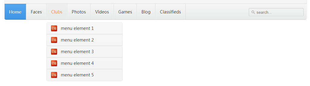 CSS3现代头部导航特效代码