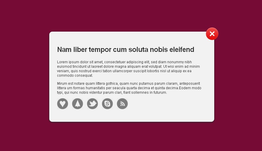 对话框-modalbox特效代码