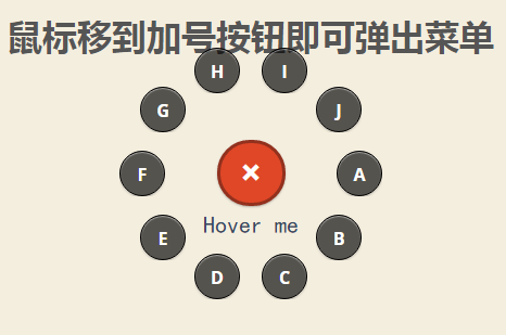 jQuery Path风格旋转菜单特效代码
