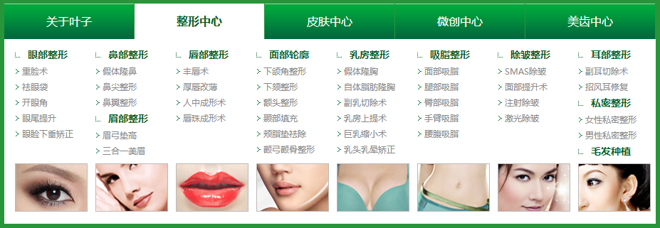 jQuery弹性大幅下拉导航特效代码