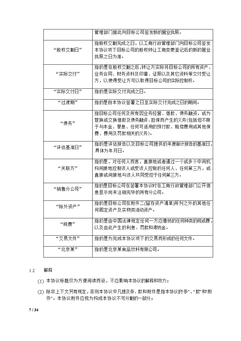 股权转让合同模板