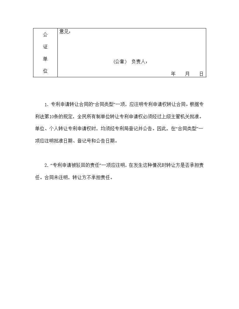 技术转让合同模板1